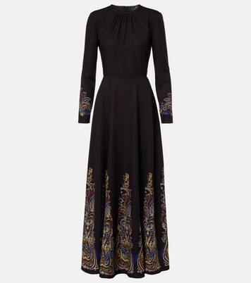 فستان طويل بطبعات البازيلي | Etro