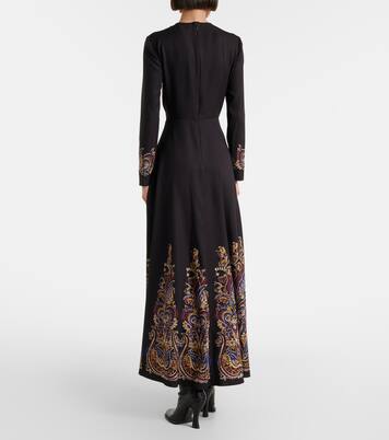 فستان طويل بطبعات البازيلي | Etro