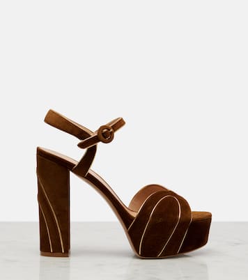 Sandalias 125 de ante con plataforma | Gianvito Rossi