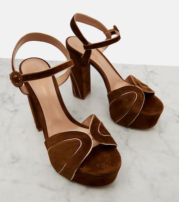 Sandalias 125 de ante con plataforma | Gianvito Rossi