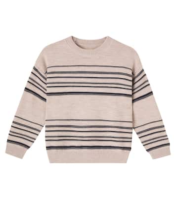 Flores striped wool sweater | Wheat
