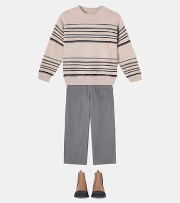 Flores striped wool sweater | Wheat