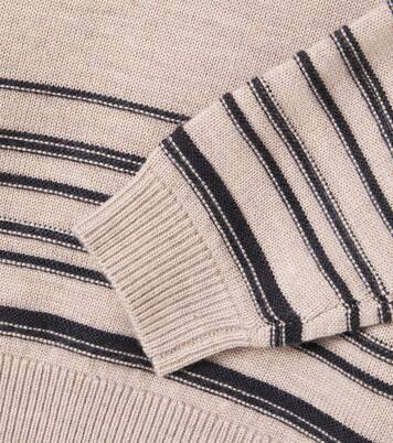 Flores striped wool sweater | Wheat
