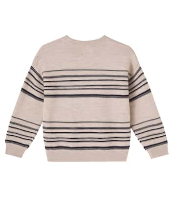 Flores striped wool sweater | Wheat