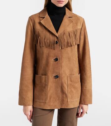 Chaqueta de ante con flecos | Rixo