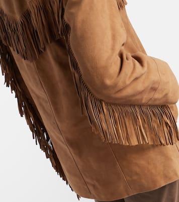 Chaqueta de ante con flecos | Rixo