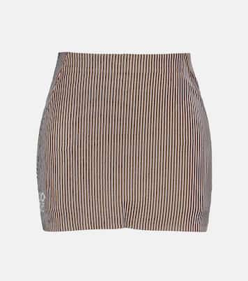X On Minirock aus Jacquard-Jersey | Loewe