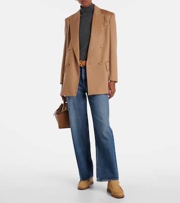 Shearling-lined suede ankle boots | Yves Salomon