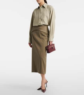 Schultertasche Vanity aus Leder | Victoria Beckham