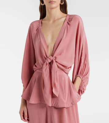 Solid Front gathered crop top | Adriana Degreas