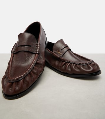 Le Loafer leather penny loafers | Saint Laurent