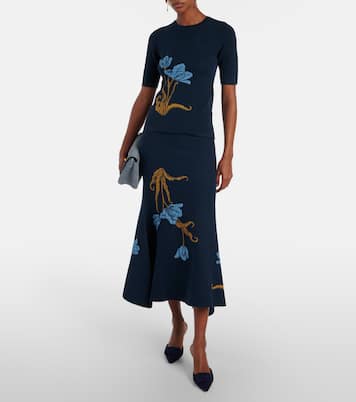 Jersey en jacquard floral | Erdem