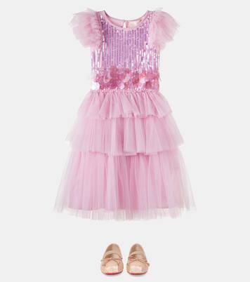Aphrodite embellished cotton tulle dress | Tutu Du Monde