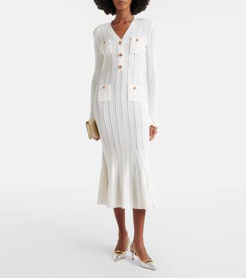 Midikleid January aus Strick mit Kristallen | Self-Portrait