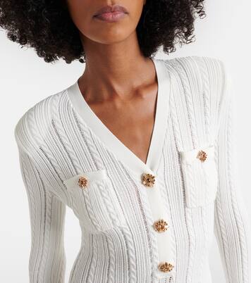 Midikleid January aus Strick mit Kristallen | Self-Portrait