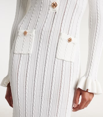 Midikleid January aus Strick mit Kristallen | Self-Portrait