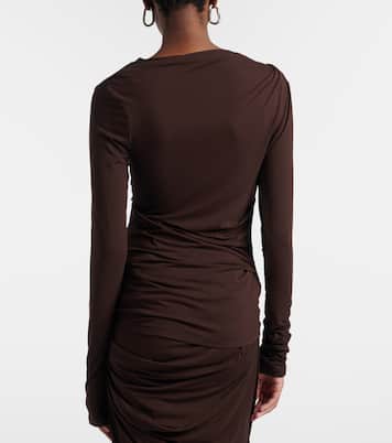 Draped jersey top | Entire Studios