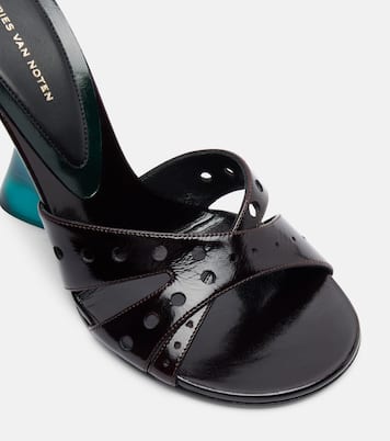 Patent leather wedge mules | Dries Van Noten