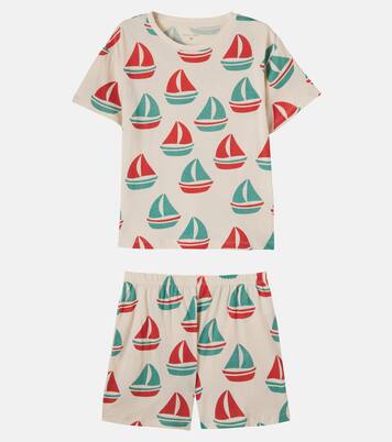 Set Famo de camiseta y shorts de algodón estampado | Konges Sløjd