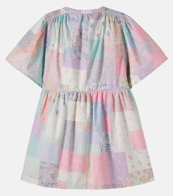 Annabell printed cotton shirt dress | Wheat