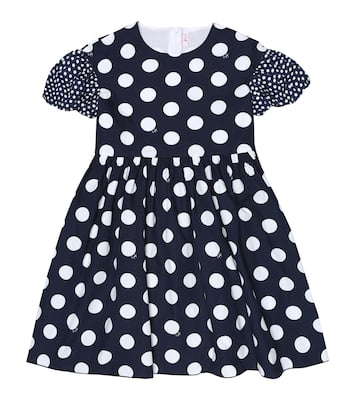 Kleid aus Baumwolle mit Polka-Dots | Il Gufo