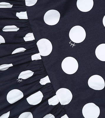 Kleid aus Baumwolle mit Polka-Dots | Il Gufo