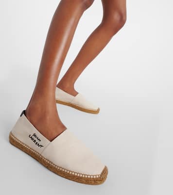 Embroidered canvas espadrilles | Saint Laurent