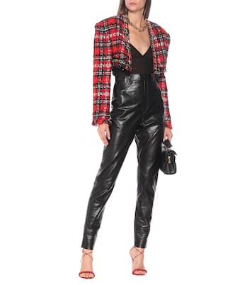 Checked tweed bolero jacket | Balmain