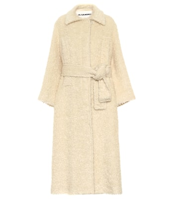 Abrigo de mohair con cinturón | Jil Sander