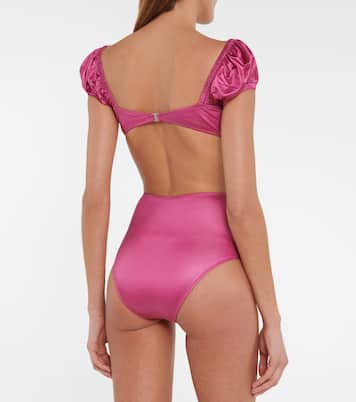 Embellished off-shoulder bikini | Alessandra Rich