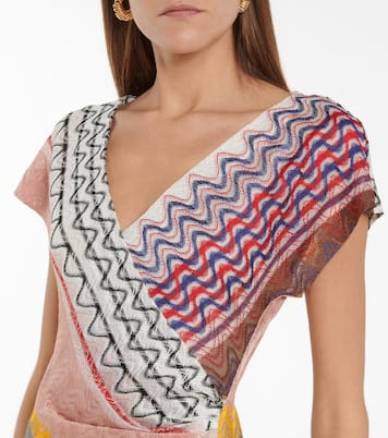 Zig-zag knit midi dress | Missoni