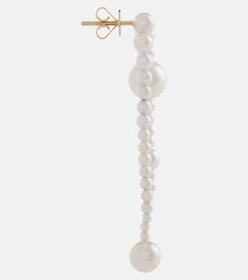 Splash Nuit 14kt yellow gold single earring with pearls | Sophie Bille Brahe