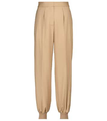 High-rise wool pants | Stella McCartney