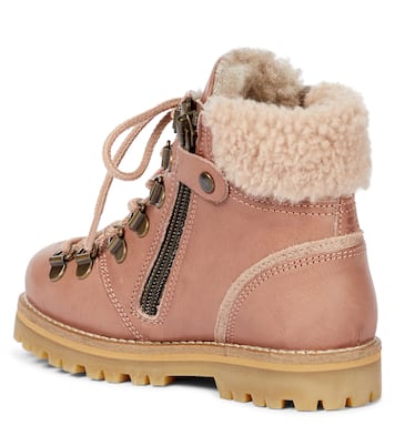Botines de piel con borrego | Petit Nord