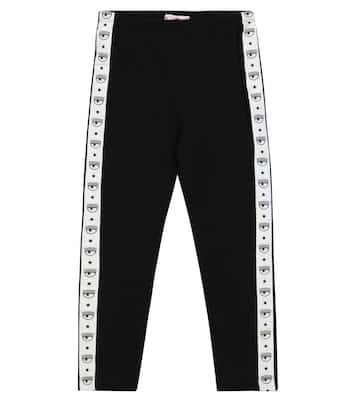 x Chiara Ferragni Logomania leggings de algodón elástico | Monnalisa