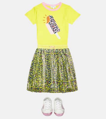 Falda de estampado de leopardo plisada | Marc Jacobs Kids
