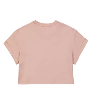 Embellished cotton jersey T-shirt | Brunello Cucinelli Kids