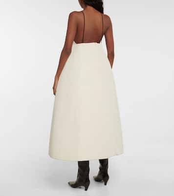Maxikleid Oma aus einem Wollgemisch | Khaite