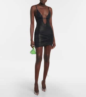 Cutout ruched minidress | Nensi Dojaka