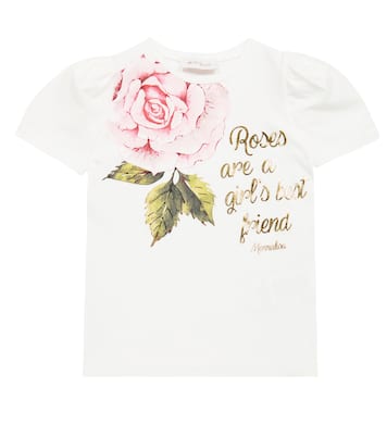 T-shirt in misto cotone con stampa | Monnalisa