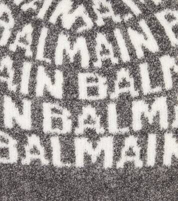 Logo pompom wool-blend beanie | Balmain Kids