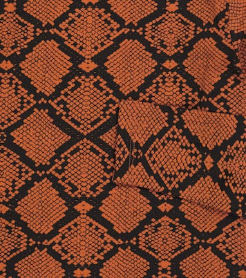 Snake-print jersey long-sleeved top | Mini Rodini