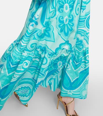 Paisley cotton-blend midi dress | Etro