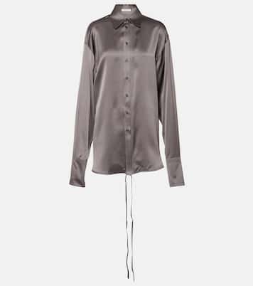Satin wrap blouse | Peter Do