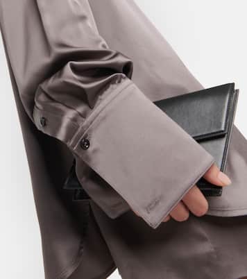 Satin wrap blouse | Peter Do