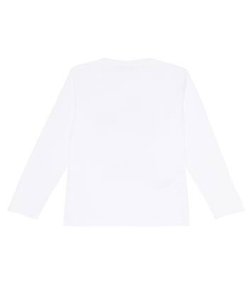 Top in jersey di cotone con stampa | Il Gufo