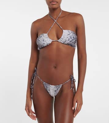 String printed bikini bottoms | Norma Kamali
