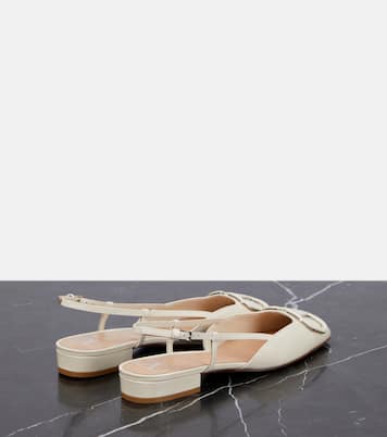 Slingback-Ballerinas VLogo Signature aus Lackleder | Valentino Garavani