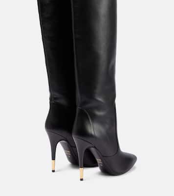 Botas mosqueteras de piel adornada | Tom Ford