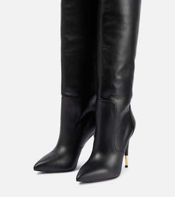 Botas mosqueteras de piel adornada | Tom Ford